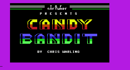 Candy bandit Title Screen